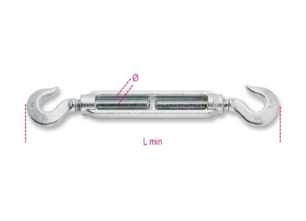 ROBUR BLISTER TENDITORI A 2 GANCI ZINCATI M12 WFL KG 300 ART.8007Z-K