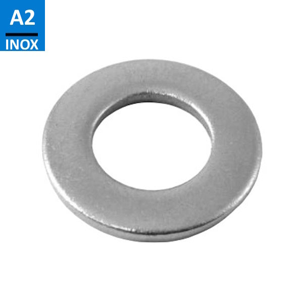 RONDELLE PIANE UNI 6592 DIN 125-A INOX A2