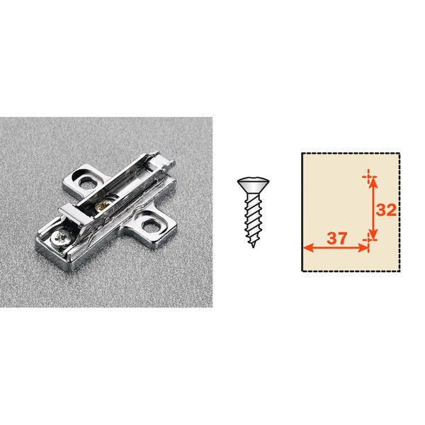 SALICE BASE A CROCE A INNESTO RAPIDO SERIE DOMI IN ZAMA NICHELATA