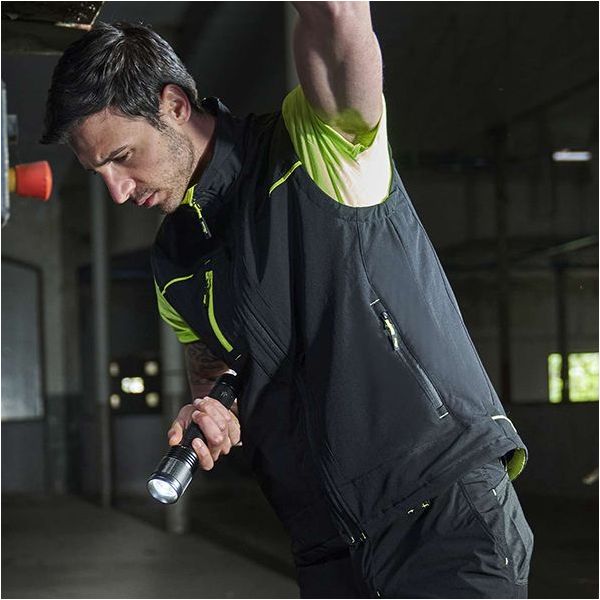 U-POWER GILET TECNICO SATURN COLORE BLACK CARBON