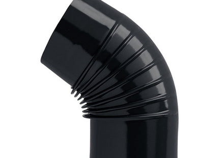SAVE MEZZO GOMITO PER STUFE SMALTATO NERO OPACO D.CM15