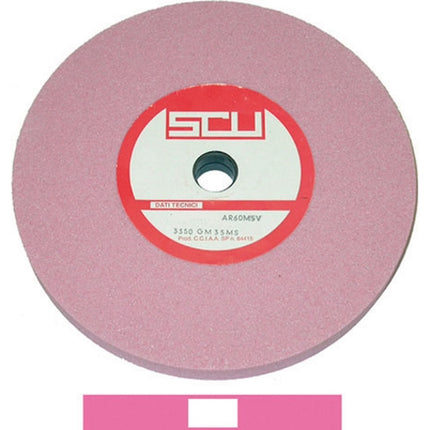 SCU MOLA A DISCO ELETTROCORINDONE ROSA D.MM200X30 FORO MM20 GR. 36/G