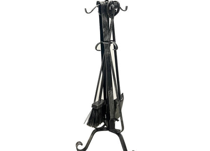 SET PER CAMINETTI IN FERRO BATTUTO CON POMOLO H.CM60 ART.267