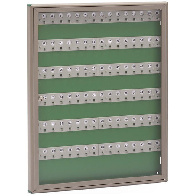 SILMEC BACHECA PORTA CHIAVI P96 IN ALLUMINIO BRONZO/VERDE MM550X690X40