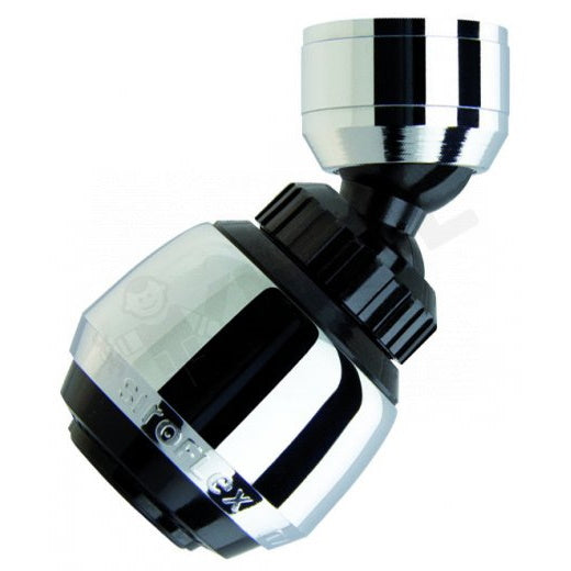 SIROFLEX ROMPIGETTO SIRIUS DOPPIO SNODO CROMATO NERO 22X1F-24X1M*