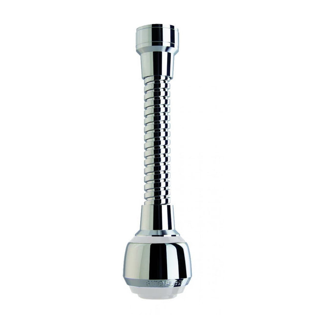 SIROFLEX CANNUCCIA FLESSIBILE MILADY CROMATO BIANCO CM13 22X1F-24X1M*