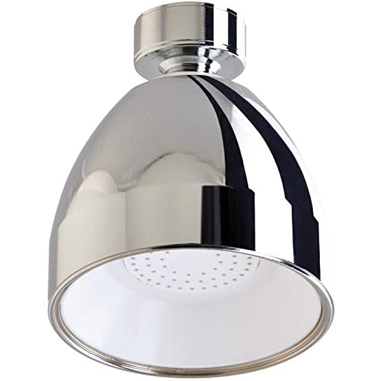 SIROFLEX SOFFIONE PER DOCCIA IN ABS CROMATO BIANCO CON SNODO IN OTTONE*