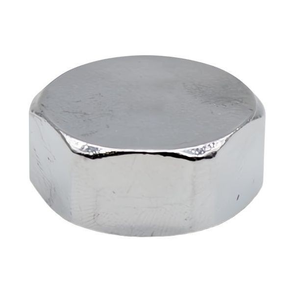 IDRO-BRIC CALOTTA FEMMINA IN OTTONE CROMATO LUCIDO DA 1/2"