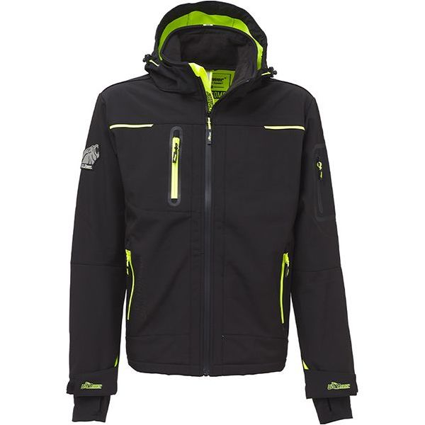 U-POWER GIACCA TECNICA IN SOFTSHELL SPACE COLORE BLACK CARBON