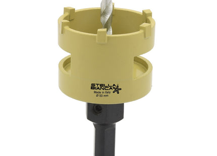 STELLA BIANCA FRESA A TAZZA PER EDILIZIA STANDARD D.MM 45 CON GAMBO