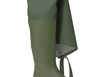 ISSA STIVALE IN PVC TUTTA COSCIA COLORE VERDE NR.41*