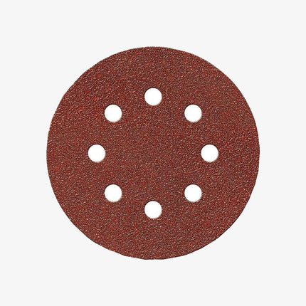 TAF DISCO VELCRATO IN CARTA ABRASIVA CORINDONE D.MM125 8 FORI GR 60