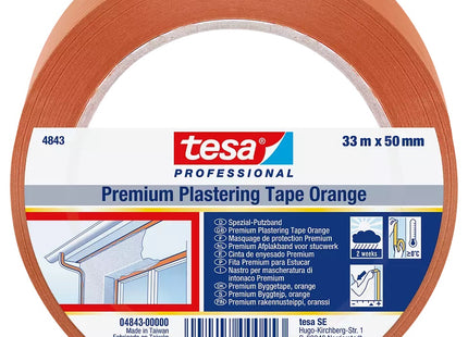 TESA NASTRO IN PVC PER MASCHERATURA DI INTONACI MM50X33MT ARANCIO