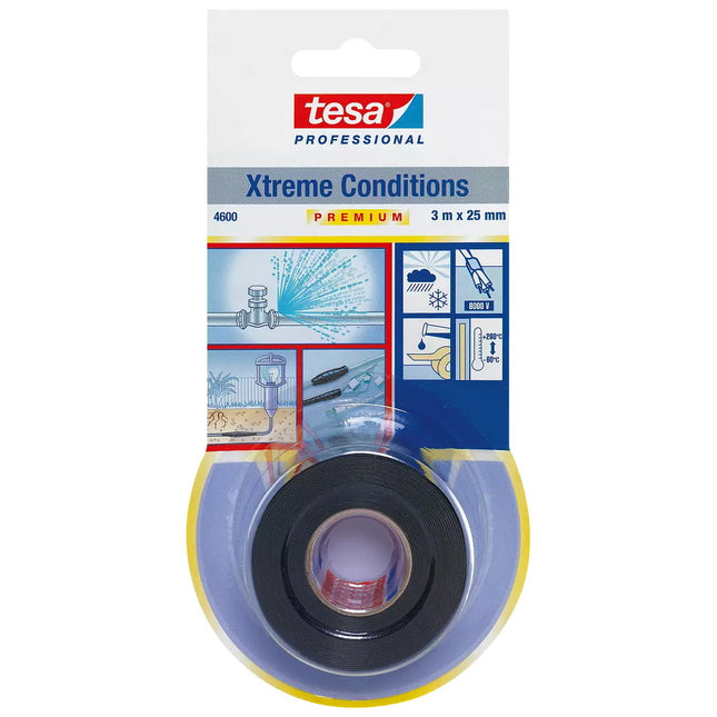 TESA NASTRO AUTOAGGLOMERANTE XTREME CONDITIONS MM25X3MT NERO