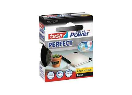 TESA NASTRO ADESIVO TELATO EXTRA POWER PERFECT NERO