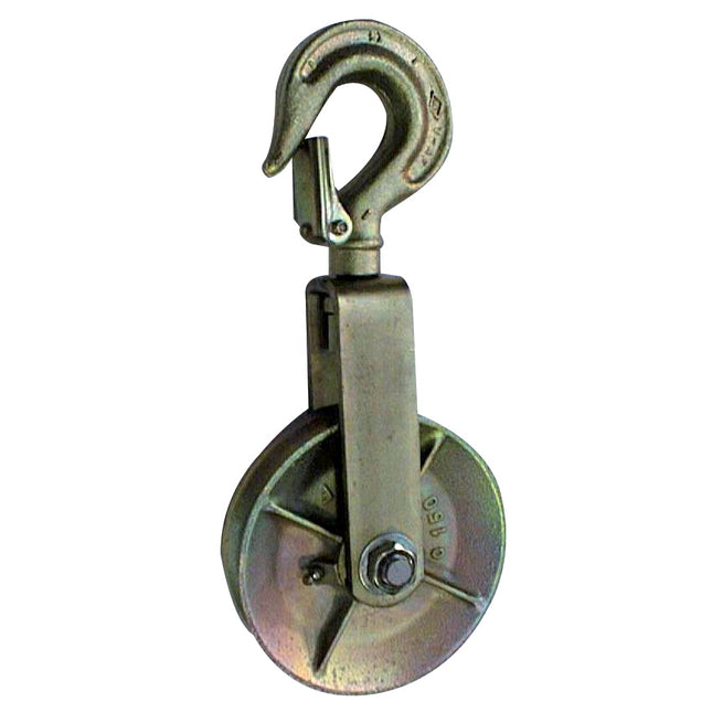 TRACTEL CARRUCOLA ART. ES110 RUOTE GHISA PORTATA KG320 PER FUNE D.MM4/5