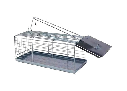 TRAPPOLE PER TOPI A GALLERIA IN FERRO ZINCATO CM30X14,5X13H