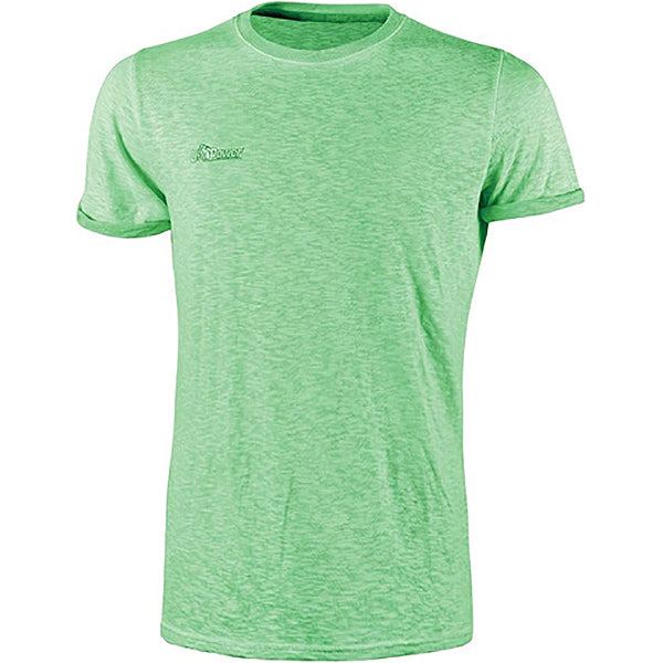U-POWER T-SHIRT 100% COTONE MOD. FLUO COLORE GREEN FLUO