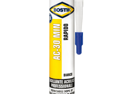 UHU BOSTIK AC-30 MINUTI SIGILLANTE PLASTO-ELASTICO ACRILICO BIANCO ML300