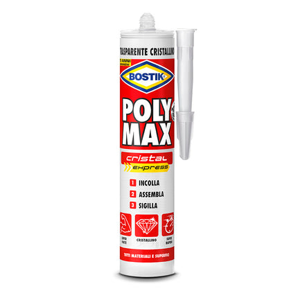 UHU BOSTIK POLY MAX CRISTAL EXPRESS SIGILLANTE/ADESIVO TUBO GR115