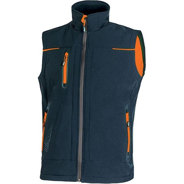 U-POWER GILET TECNICO IN SOFTSHELL UNIVERSE COLORE DEEP BLUE