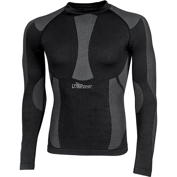 U-POWER MAGLIA TERMICA MANICA LUNGA MOD. CURMA BLACK CARBON