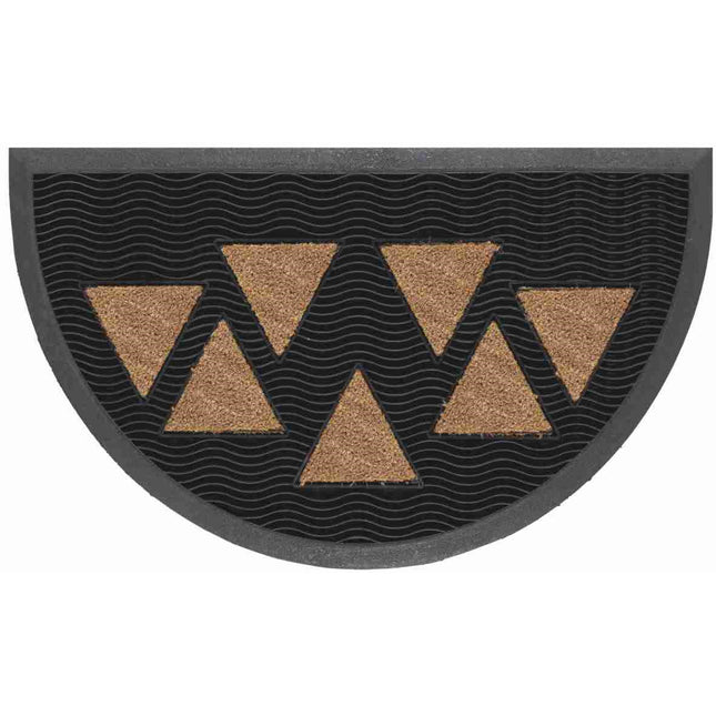 VELCOC ZERBINO A MEZZALUNA IN GOMMA E COCCO MOD. TEKNO CM44X79