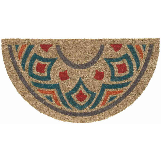 VELCOC ZERBINO A MEZZALUNA IN COCCO COLORATO MOD. TROPICAL 14 CM40X70