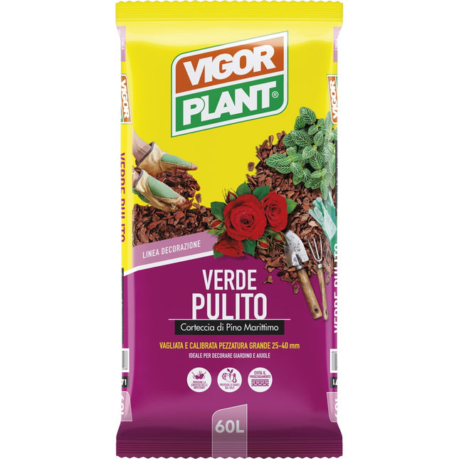 VIGOR PLANT VERDE PULITO CORTECCIA PINO LT60