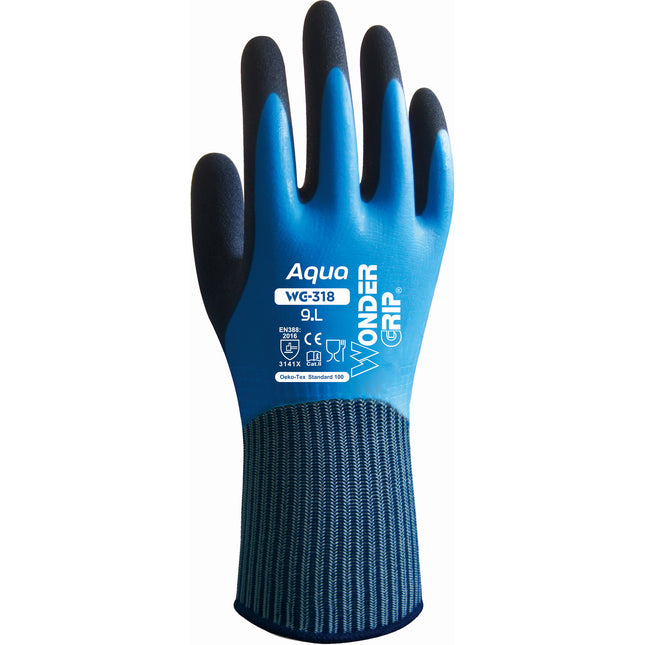 WONDER GRIP GUANTI MOD. WG-318 AQUA COLORE BLU