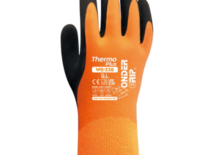 WONDER GRIP GUANTI MOD. WG-338 THERMO PLUS COLORE ARANCIO/NERO TG11